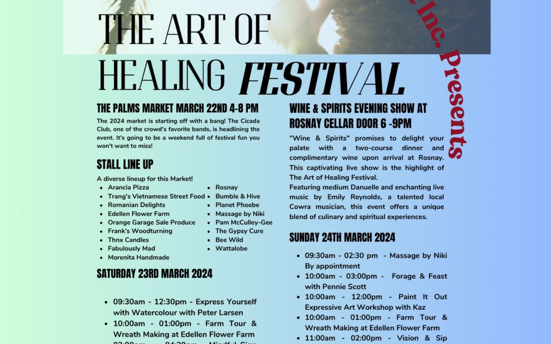 The Art of Healing Festival March 2024 Classes The Gypsy Cure